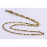 9ct Gold Figaro Necklace 16 inch length weight 4.4g