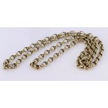 9ct Gold Belcher Necklace 18 inch length weight 8.8g