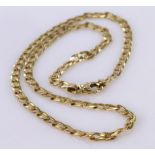 14ct Gold Curb Necklace 16 inch length weight 11.2g