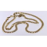 9ct Gold Curb Necklace 24 inch length weight 29.6g