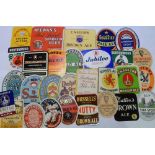 Beer Labels, a selection of 30 different labels, various shapes and sizes, (five with contents)