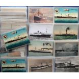 Postcards, Shipping, a collection of approx. 150 cards inc. Passenger Liners, Blue Funnel, British