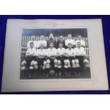 Football, Aldershot FC, a board mounted team photo (14" x 11") for Aldershot FC 1937/38 season in