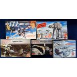 Airfix Star Wars Model Kits, 9 boxed unmade models comprising Jabba The Hutt Throne Room, Imperial