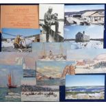 Postcards, Arctic Newfoundland, set of 6 Tuck published cards in Oilfacsim coloured artwork