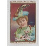 Cigarette card, Cohen Weenen & Co, Gainsborough Pictures (Gold border), type card, 'Miss Ellaline