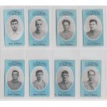 Cigarette cards, Cope's, Noted Footballers, (Clip's 500 subjects), Everton, 8 cards, 1-4 inclusive &