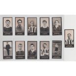 Cigarette cards, Smith's, Footballers (Titled, light blue backs), 11 type cards, all Midlands teams,