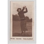 Trade card, Australia, Macrobertson's, Australian Sporting Series, type card, Golf, no 35, Miss