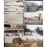 Postcards, Kent, a collection of approx. 80 cards, RP's & printed, all inland towns & villages