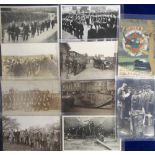 Postcards, Military, a mixed selection of 10 cards (7 RP's and 3 printed) inc. Boer War Johannesburg