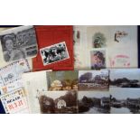 Ephemera, a collection of items to include Victorian photographs of Sonning Village and Pangbourne