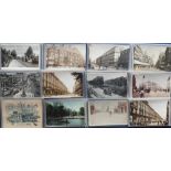 Postcards, London suburbs, a collection of 65 cards of West London with many RP street scenes