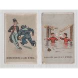 Cigarette cards, Cohen Weenen & Co, Naval & Military Phrases (blue back), two cards ('Over 250'