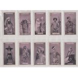 Cigarette Cards, Anstie, 2 sets, People of Asia and People of Europe (50 cards in each) (a few fair,