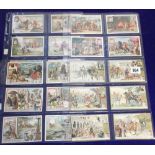 Trade cards, Liebig, four scarce Dutch Language issue sets, Great Conquerors 2 ref S765, Animals