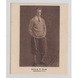 Trade card, Dunlop, How to Improve your Golf, type card, Arthur J Monk 'L' size (gd) (1)