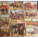 Postcards, Military, a collection of 30+ artist-drawn Military cards by Harry Payne inc.