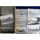 Aeroplane Photographs, approx. 300 b/w photographs of aeroplanes most presented in plastic