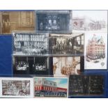 Postcards, a selection of 11 cards, RP's and printed, 9 shopfronts plus 2 interior views inc.