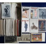 Postcards, a collection of over 500 cards, mostly Edwardian theatrical, mainly actors, actresses and