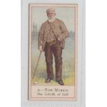 Cigarette card, Cope's, Cope's Golfers, type card, no 2, Tom Morris (light ink marks to back,
