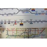 Railwayana, London Underground, 20+ internal carriage line and route maps of various ages most on