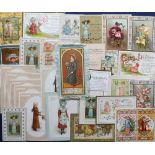 Tony Warr Collection, Ephemera, Kate Greenaway, 35 greetings cards, trade cards and calendars (