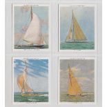 Cigarette cards, Player's, 4 sets, Racing Yachts, 'L' size (25 cards) & three 'XL' size sets,