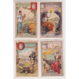 Trade cards, Liebig, two scarce sets, Word Pictures X1, ref S394 (set, 6 cards, gd) & States of