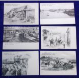 Trade cards, Liebig, Postcards, Views of Fray Bentos (Italian) (set, 6 cards) (all unused, vg) (6)