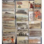 Postcards, Military, a collection of 130+ cards inc. Boer War (15), India (10), also numerous WW1