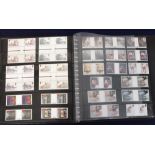 Stamp album, GB, a collection of unmounted mint gutter pairs, 2004 - 2011, includes many 1st class