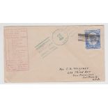 Postal History, Tonga, early Tin Can Mail envelope, postmarked 13 Aug 1934 with additional rubber