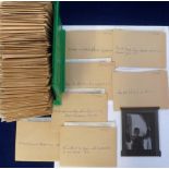 Photographs, collection of celluloid negatives contained in approx. 110 packets, each packet