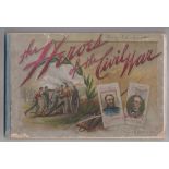 Tobacco issue, USA, Dukes printed album, 'The Heroes of the Civil War' (name to face & cover grubby,