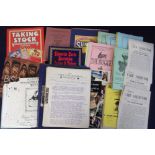 Cartophilic Literature, a quantity of various items, 1950's onwards, inc. 2 binders containing '