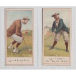 Cigarette cards, Cope's, Cope's Golfers, two type cards, no 37 A Long Putt & no 43 Fore (gd) (2)