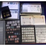 Stamps, GB, collection, 1840 to 2000 including pair of 1d blacks (one damaged), quantity of 1d
