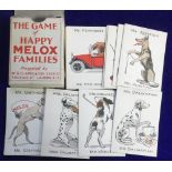 Trade cards, Melox, Happy Families (Dogs), 'M' size (set, 32 cards in original box of issue) (vg)