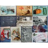 Postcards, Tony Warr Collection, a good mixed subject selection of approx. 60 cards inc. Tuck