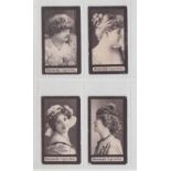 Cigarette cards, Morris, Beauties, MOM (Morris Cigarettes), Ref H277, 4 cards, picture nos 7, 12,