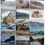 Postcards, selection of topo cards showing UK Southern counties, mixed aged selection with RPs of