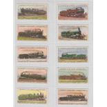 Cigarette cards, Lambert & Butler, The World's Locomotives, 3 sets, Series of 50 Cards, Series of 25