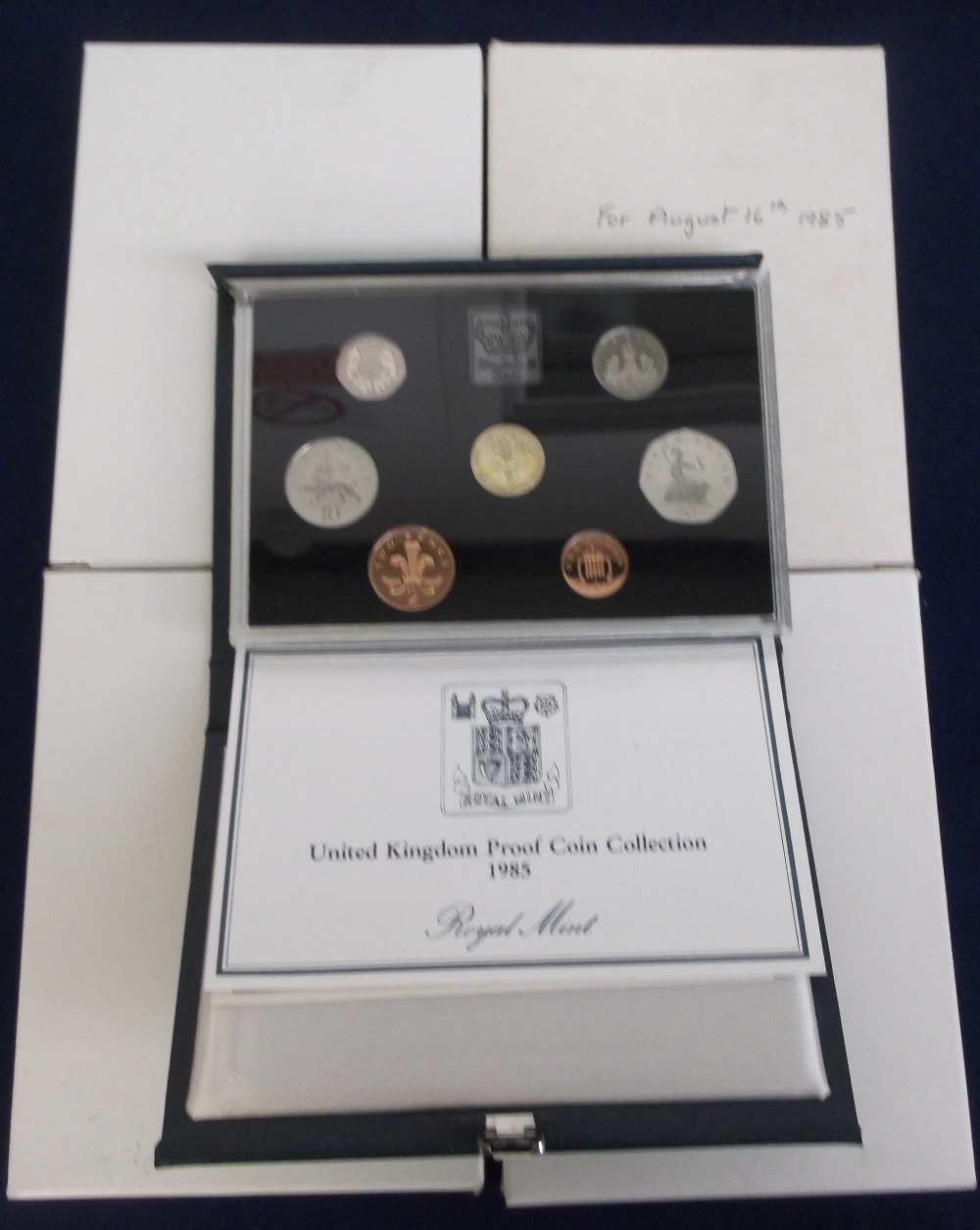 Coins, Royal Mint Proof Coin Sets, 4 sets 1983 x 1, 1984 x 1 and 1985 x 2 ( vg) (4)