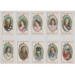 Cigarette Cards, Gallaher, Royalty Series (set, 50 cards) (fair to gd)