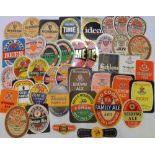 Beer labels, a mixed selection of 39 UK labels, many from Ireland, various shapes, sizes and