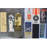Ephemera Motoring, 19 advertising motoring bookmarks dating from 1928 to 1960. Brands include RAC,