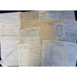 Railwayana Ephemera, 120+ U.K. railway company headed letters and documents from the 1840s onwards