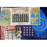 Trade Coins and Badges, Esso Squelchers, 1970 World Cup Coin set, 2 sets of Esso Football Club
